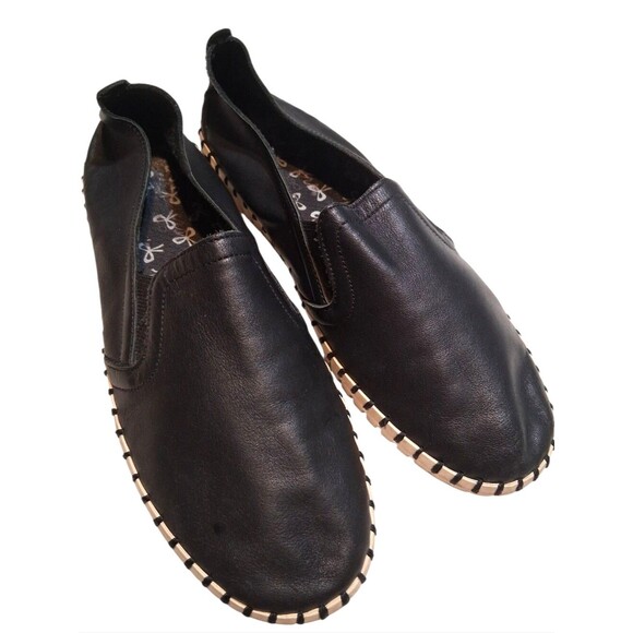 Skechers Shoes - Skechers Genuine Leather Slip-On Flats Whipstitch Detail Espadrille Style 8.5